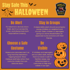 Rowley Police Department Shares Tips to Stay Safe This Halloween